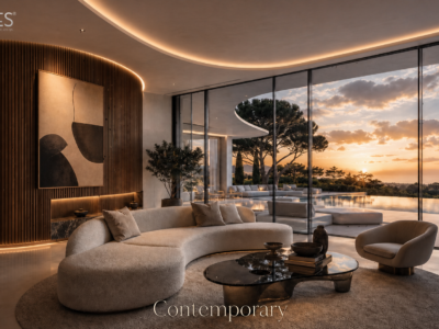 Arches Mimarlık çağdaş contemporary tarzı lüks villa salon iç mekan tasarımı ve anahtar teslim dekorasyon projesi.