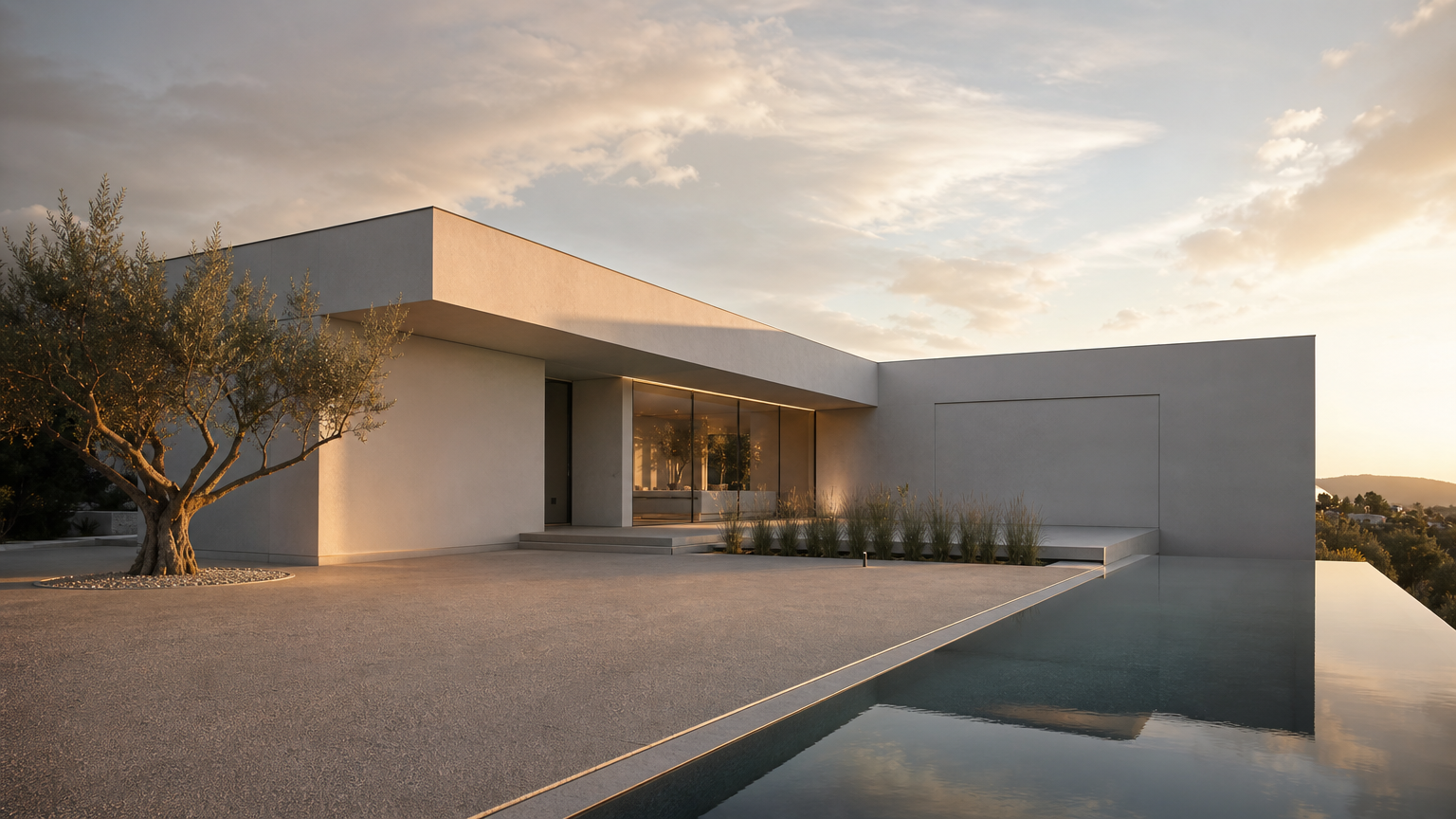 Meshy AI Minimalist Villa