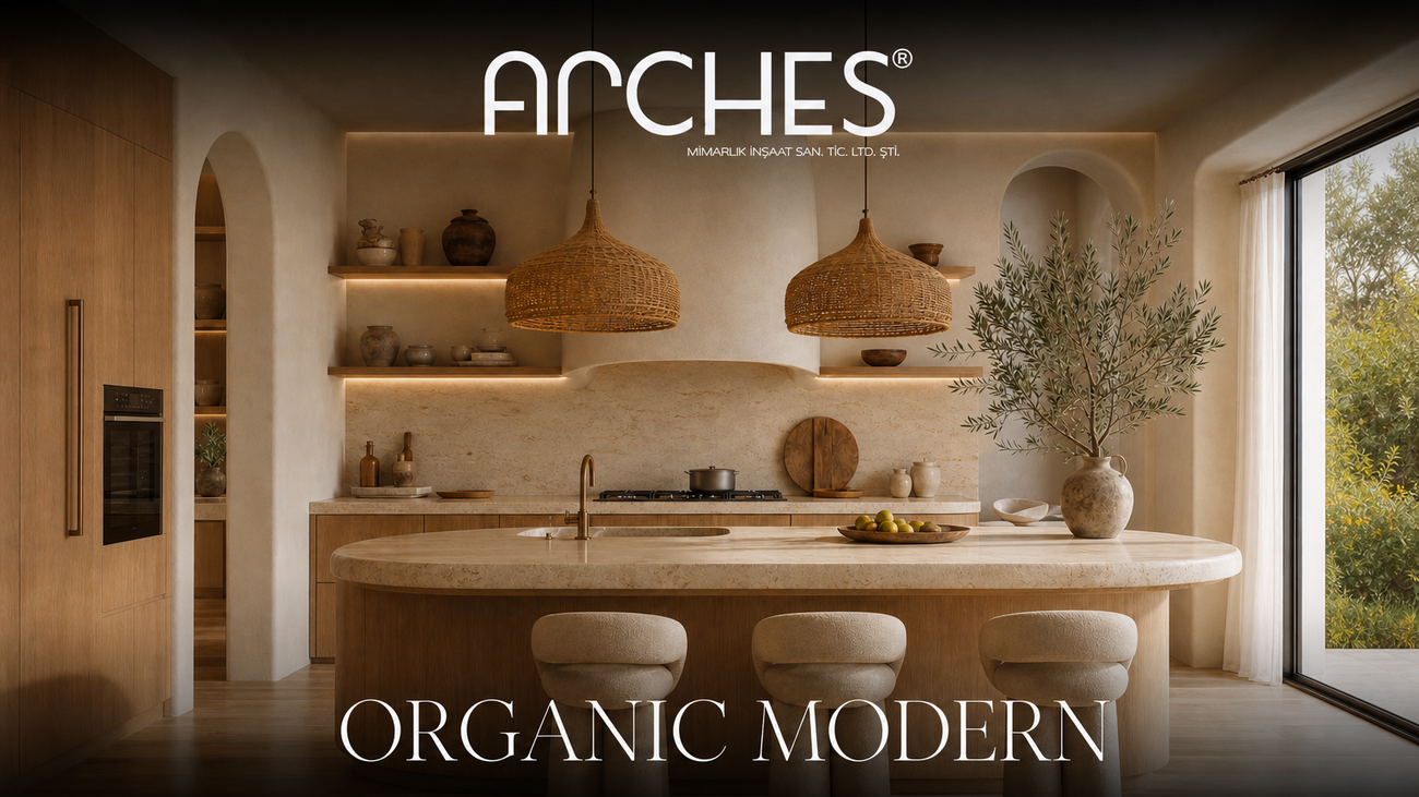 Meshy AI arches organic kitchen banner web